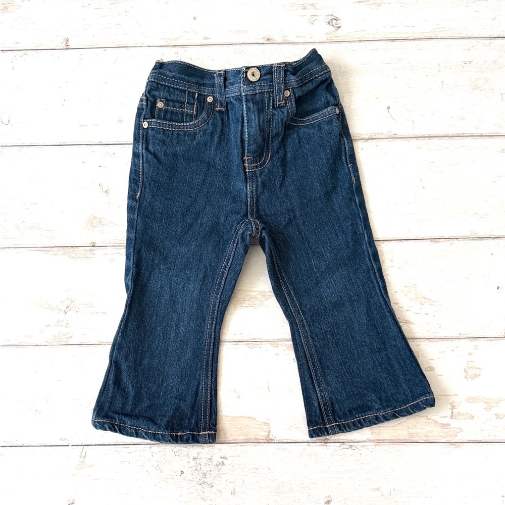 Baby Girls 18m Flare Boot Cut Denim Jeans Toddler Pants Cherokee Elastic Waist